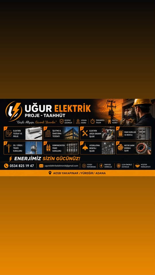 Uğur Elektrik - Hizmet broşürü